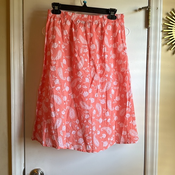 Ninety nine peach floral pattern skirt - Picture 4 of 8